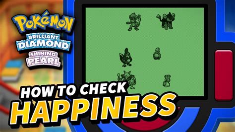 how to check pokemon happiness brilliant diamond